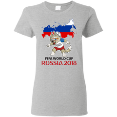 Russia World Cup 2018 Mascot Zabivaka Women's T-Shirt T-Shirts - LiteBoy Store
