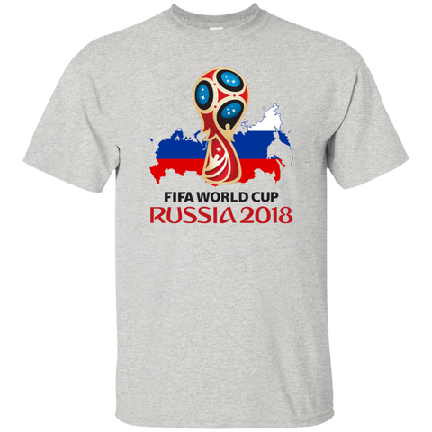 Russia World Cup 2018 Youth T-Shirt Ash / YXS T-Shirts - LiteBoy Store