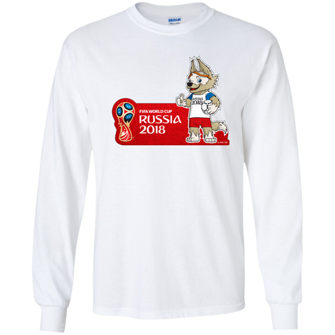 2018 FIFA World Cup Russia Youth Long T-Shirt White / YS T-Shirts - LiteBoy Store