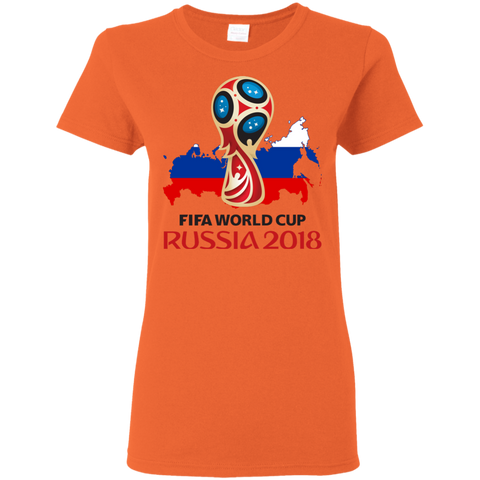 Russia World Cup 2018 Women's T-Shirt Orange / S T-Shirts - LiteBoy Store