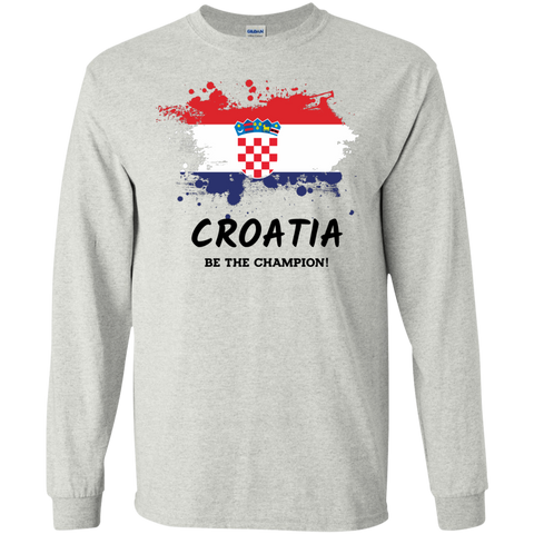 Fifa World Cup 2018 Croatia Long T-Shirt Ash / S T-Shirts - LiteBoy Store