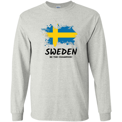 Fifa World Cup 2018 Sweden Youth Long T-Shirt Ash / YS T-Shirts - LiteBoy Store