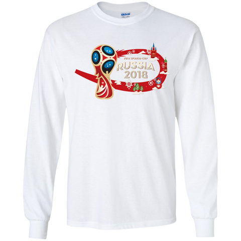 2018 FIFA World Cup Russia Youth Long T-Shirt White / YS T-Shirts - LiteBoy Store