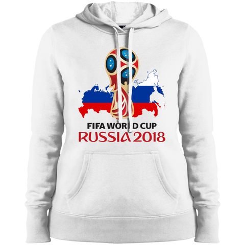 Russia World Cup 2018 Ladies' Hooded White / X-Small Sweatshirts - LiteBoy Store