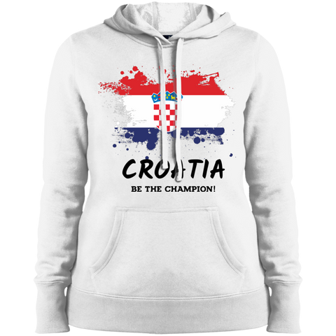 Fifa World Cup 2018 Croatia Ladies' Hooded White / X-Small Sweatshirts - LiteBoy Store