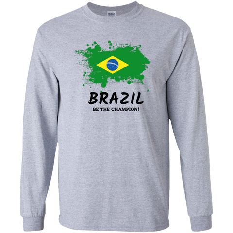 Fifa World Cup 2018 Brazil Long T-Shirt Sport Grey / S T-Shirts - LiteBoy Store