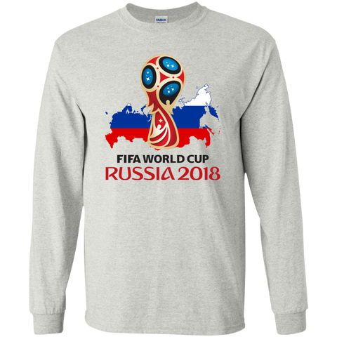 Russia World Cup 2018 Long T-Shirt Ash / S T-Shirts - LiteBoy Store