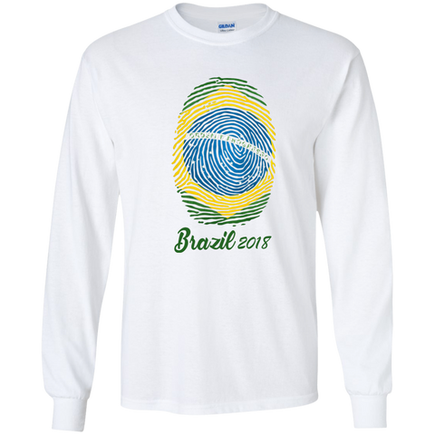 WORLD CUP - BRAZIL 2018 Youth Long T-Shirt White / YS T-Shirts - LiteBoy Store