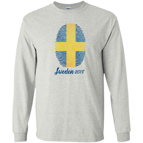 WORLD CUP - SWEDEN 2018 Youth Long T-Shirt Ash / YS T-Shirts - LiteBoy Store