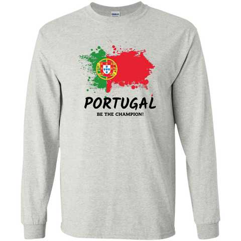 Fifa World Cup 2018 Portugal Youth Long T-Shirt Ash / YS T-Shirts - LiteBoy Store