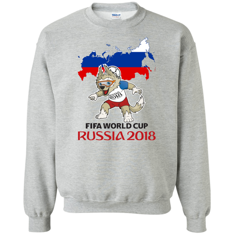 Russia World Cup 2018 Mascot Zabivaka Sweatshirt Sport Grey / S Sweatshirts - LiteBoy Store