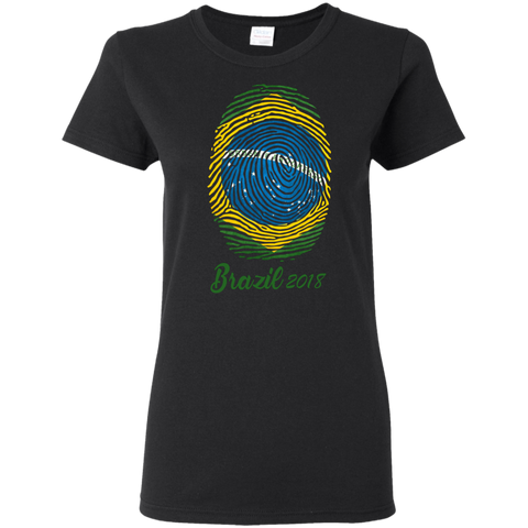 WORLD CUP - BRAZIL 2018 Women's T-Shirt Black / S T-Shirts - LiteBoy Store
