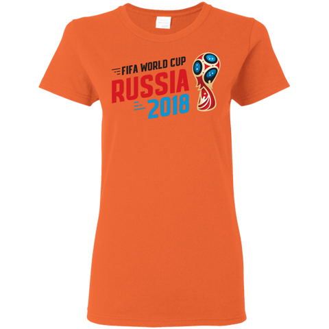 Fifa World Cup 2018 Women's T-Shirt Orange / S T-Shirts - LiteBoy Store