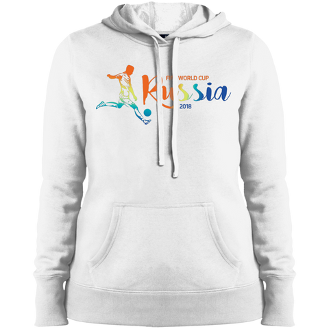 Fifa World Cup 2018 Russia Ladies' Hooded White / X-Small Sweatshirts - LiteBoy Store