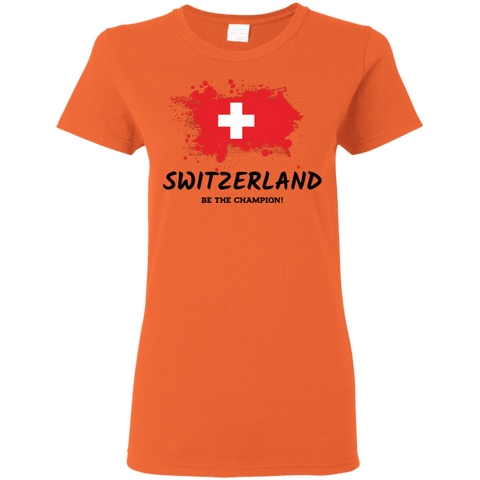 Fifa World Cup 2018 Switzerland Women's T-Shirt Orange / S T-Shirts - LiteBoy Store