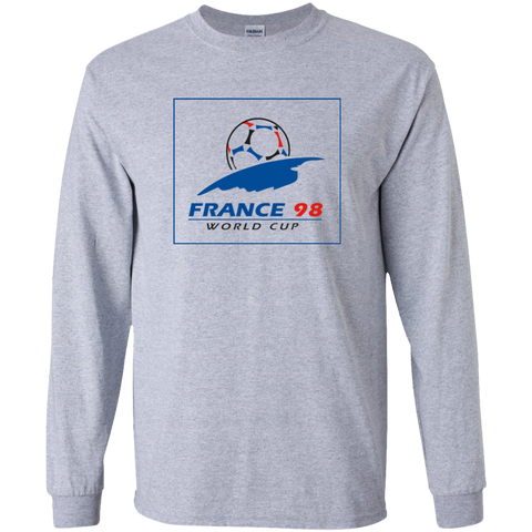 World Cup France 98 Youth Long T-Shirt Sport Grey / YS T-Shirts - LiteBoy Store