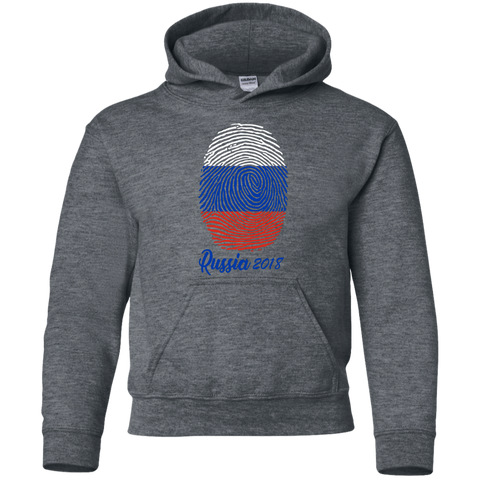 WORLD CUP - RUSSIA 2018 Youth Hoodie Dark Heather / YS Sweatshirts - LiteBoy Store