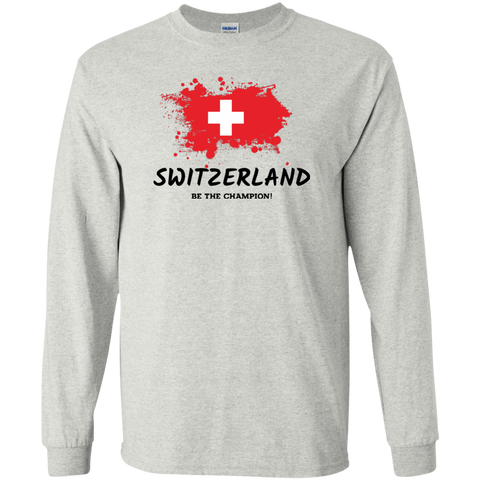 Fifa World Cup 2018 Switzerland Long T-Shirt Ash / S T-Shirts - LiteBoy Store