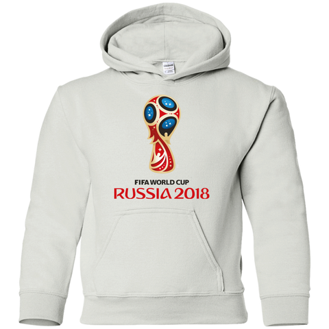 Fifa World Cup Russia 2018 Youth Hoodie White / YS Sweatshirts - LiteBoy Store