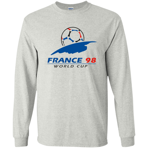 World Cup France 98 (2) Youth Long T-Shirt Ash / YS T-Shirts - LiteBoy Store