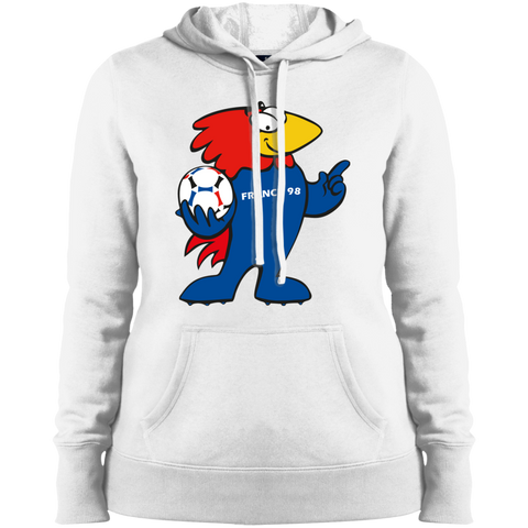 Footix World Cup France 98 Ladies' Hooded White / X-Small Sweatshirts - LiteBoy Store
