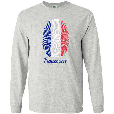 WORLD CUP - FRANCE 2018 Youth Long T-Shirt Ash / YS T-Shirts - LiteBoy Store