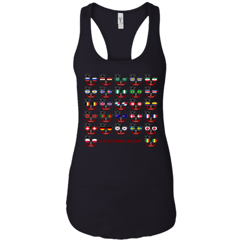 FIFA WORLD CUP 2018 - Country Racerback Tank Black / X-Small T-Shirts - LiteBoy Store