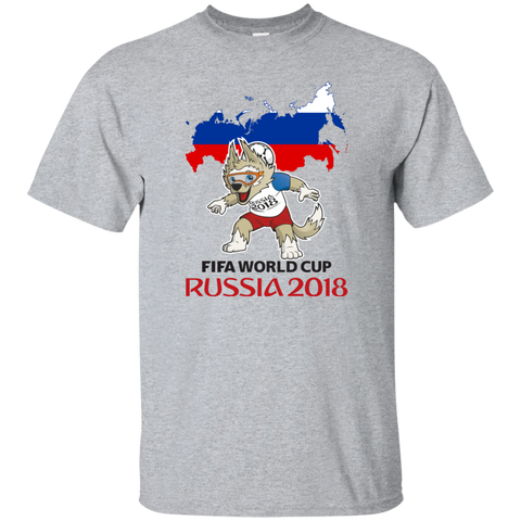 Russia World Cup 2018 Mascot Zabivaka Men T-Shirt Sport Grey / S T-Shirts - LiteBoy Store