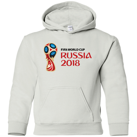 Russia World Cup 2018 Youth Hoodie White / YS Sweatshirts - LiteBoy Store