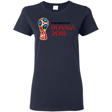 Russia World Cup 2018 Women's T-Shirt Navy / S T-Shirts - LiteBoy Store