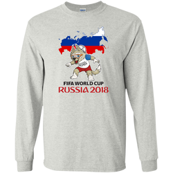 Russia World Cup 2018 Mascot Zabivaka Long T-Shirt