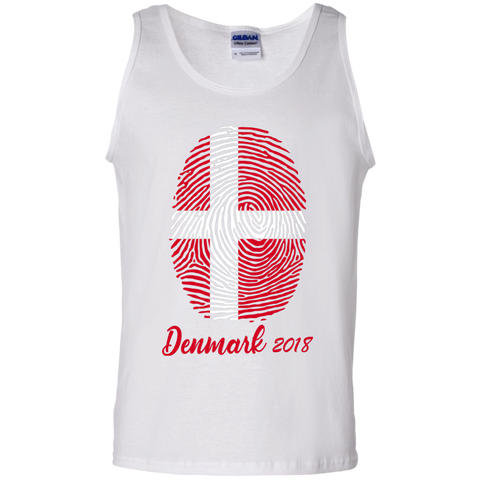 WORLD CUP - DENMARK 2018 Tank Top White / S T-Shirts - LiteBoy Store