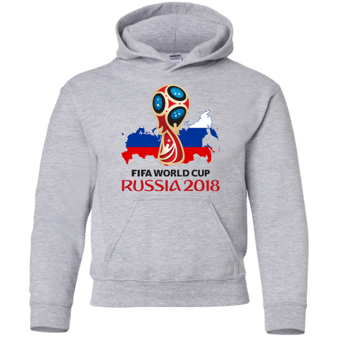 Russia World Cup 2018 Youth Hoodie Sport Grey / YS Sweatshirts - LiteBoy Store