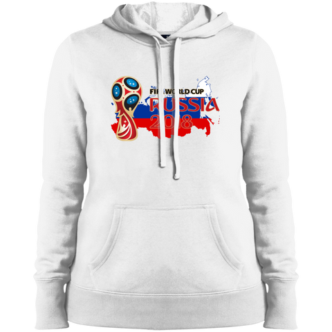 Russia World Cup 2018 Ladies' Hooded White / X-Small Sweatshirts - LiteBoy Store