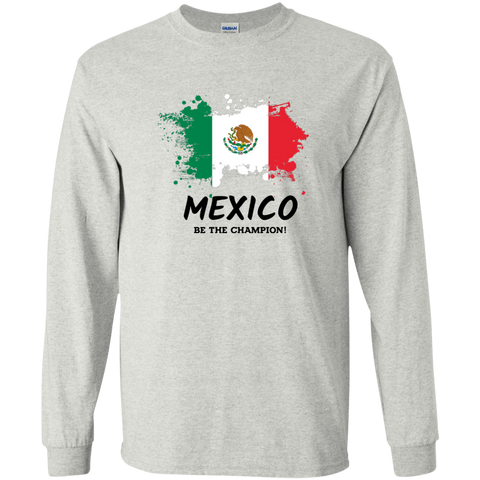 Fifa World Cup 2018 Mexico Youth Long T-Shirt Ash / YS T-Shirts - LiteBoy Store