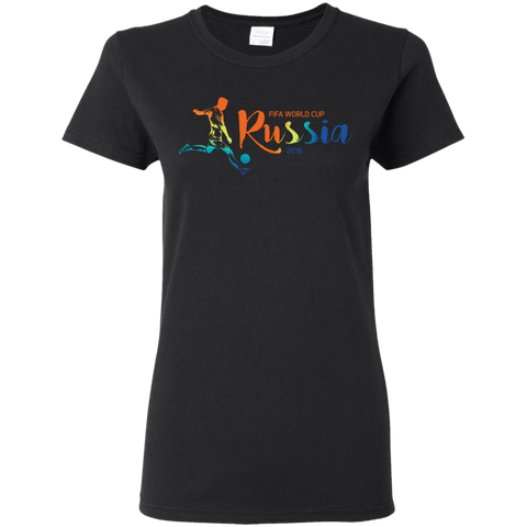 Fifa World Cup 2018 Russia Women's T-Shirt Black / S T-Shirts - LiteBoy Store