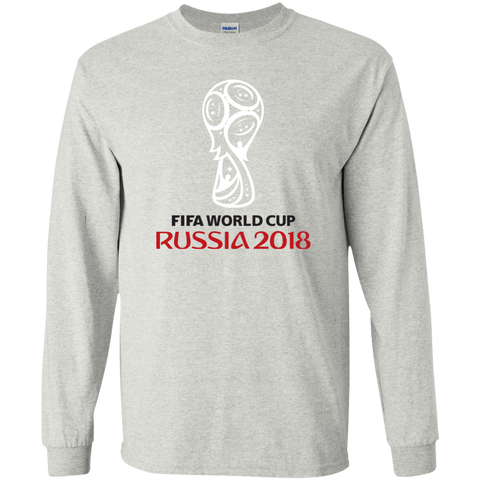 Russia World Cup 2018 Youth Long T-Shirt Ash / YS T-Shirts - LiteBoy Store