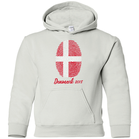 WORLD CUP - DENMARK 2018 Youth Hoodie White / YS Sweatshirts - LiteBoy Store