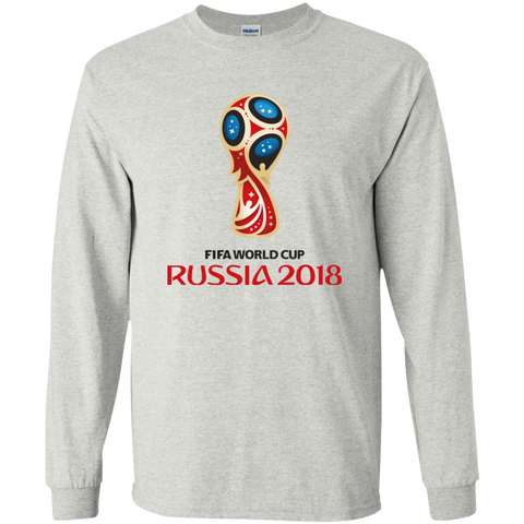 Fifa World Cup Russia 2018 Youth Long T-Shirt Ash / YS T-Shirts - LiteBoy Store