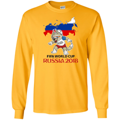 Russia World Cup 2018 Mascot Zabivaka Long T-Shirt T-Shirts - LiteBoy Store