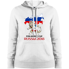 Russia World Cup 2018 Mascot Zabivaka Ladies' Hooded Sweatshirts - LiteBoy Store