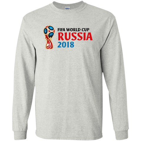 Fifa World Cup Russia 2018 Long T-Shirt Ash / S T-Shirts - LiteBoy Store