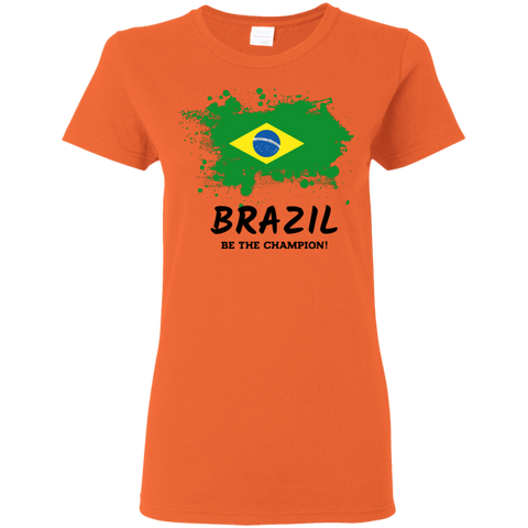 Fifa World Cup 2018 Brazil Women's T-Shirt Orange / S T-Shirts - LiteBoy Store