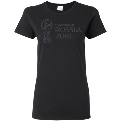 Russia World Cup 2018 Women's T-Shirt Black / S T-Shirts - LiteBoy Store