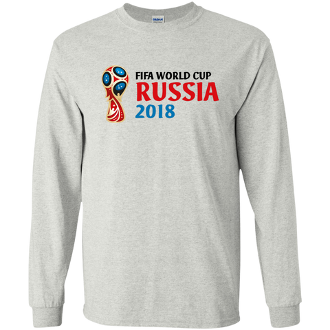 Fifa World Cup Russia 2018 Youth Long T-Shirt Ash / YS T-Shirts - LiteBoy Store