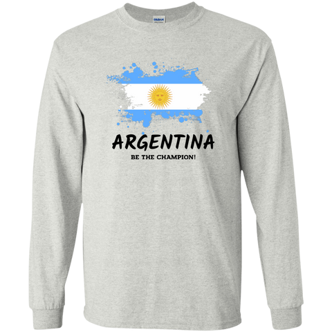 Fifa World Cup 2018 Argentina Long T-Shirt Ash / S T-Shirts - LiteBoy Store