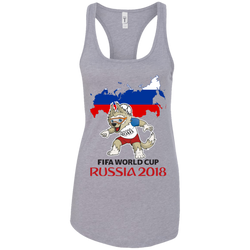 Russia World Cup 2018 Mascot Zabivaka Racerback Tank
