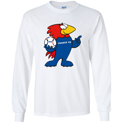 Footix World Cup France 98 Youth Long T-Shirt White / YS T-Shirts - LiteBoy Store