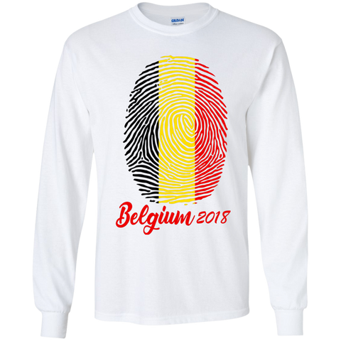 WORLD CUP - BELGIUM 2018 Youth Long T-Shirt White / YS T-Shirts - LiteBoy Store