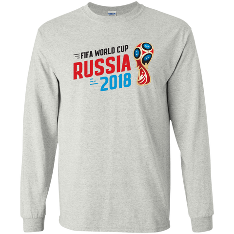 Fifa World Cup 2018 Youth Long T-Shirt Ash / YS T-Shirts - LiteBoy Store